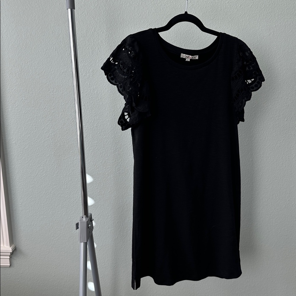 Joy Joy Classic Black T-shirt Dress